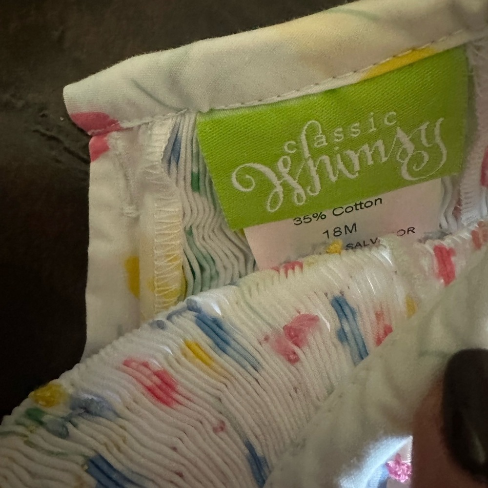 Floral Baby Girl Embroidered One Piece - Picture 2 of 3